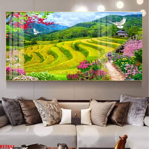 Tranh Ruộng Bậc Thang | Tranh Ngọc Việt - Đắk Lắk | Tranh Ngọc Việt - Xưởng Tranh Đẹp Buôn Ma Thuột (BMT) DakLak