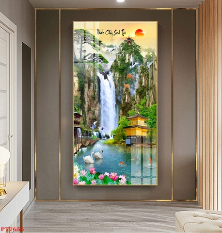 Tranh Sơn Thủy Dọc | Tranh Ngọc Việt - Đắk Lắk | Tranh Ngọc Việt - Xưởng Tranh Đẹp Buôn Ma Thuột (BMT) DakLak