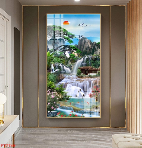 Tranh Sơn Thủy Dọc | Tranh Ngọc Việt - Đắk Lắk | Tranh Ngọc Việt - Xưởng Tranh Đẹp Buôn Ma Thuột (BMT) DakLak