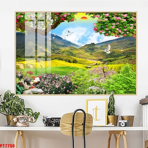 Tranh Ruộng Bậc Thang | Tranh Ngọc Việt - Đắk Lắk | Tranh Ngọc Việt - Xưởng Tranh Đẹp Buôn Ma Thuột (BMT) DakLak