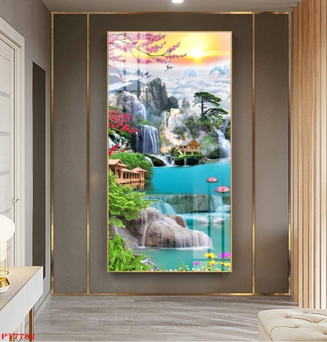 Tranh Sơn Thủy Dọc | Tranh Ngọc Việt - Đắk Lắk | Tranh Ngọc Việt - Xưởng Tranh Đẹp Buôn Ma Thuột (BMT) DakLak