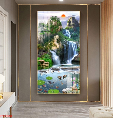 Tranh Sơn Thủy Dọc | Tranh Ngọc Việt - Đắk Lắk | Tranh Ngọc Việt - Xưởng Tranh Đẹp Buôn Ma Thuột (BMT) DakLak