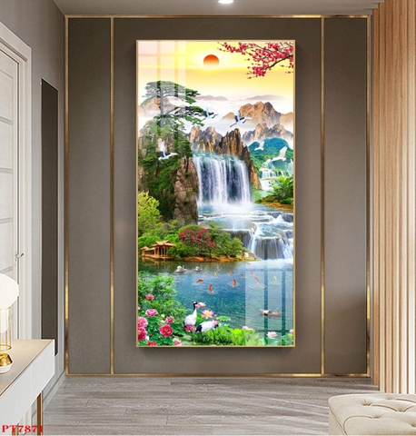 Tranh Sơn Thủy Dọc | Tranh Ngọc Việt - Đắk Lắk | Tranh Ngọc Việt - Xưởng Tranh Đẹp Buôn Ma Thuột (BMT) DakLak