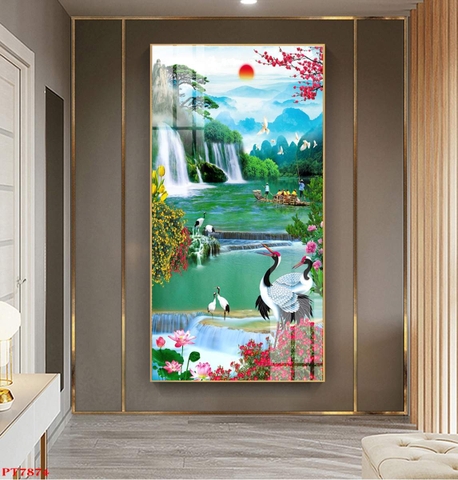 Tranh Sơn Thủy Dọc | Tranh Ngọc Việt - Đắk Lắk | Tranh Ngọc Việt - Xưởng Tranh Đẹp Buôn Ma Thuột (BMT) DakLak