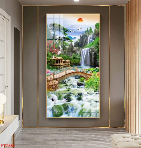 Tranh Sơn Thủy Dọc | Tranh Ngọc Việt - Đắk Lắk | Tranh Ngọc Việt - Xưởng Tranh Đẹp Buôn Ma Thuột (BMT) DakLak