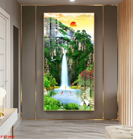 Tranh Sơn Thủy Dọc | Tranh Ngọc Việt - Đắk Lắk | Tranh Ngọc Việt - Xưởng Tranh Đẹp Buôn Ma Thuột (BMT) DakLak