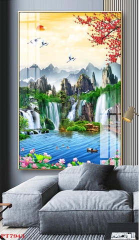 Tranh Sơn Thủy Dọc | Tranh Ngọc Việt - Đắk Lắk | Tranh Ngọc Việt - Xưởng Tranh Đẹp Buôn Ma Thuột (BMT) DakLak