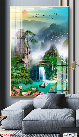 Tranh Sơn Thủy Dọc | Tranh Ngọc Việt - Đắk Lắk | Tranh Ngọc Việt - Xưởng Tranh Đẹp Buôn Ma Thuột (BMT) DakLak