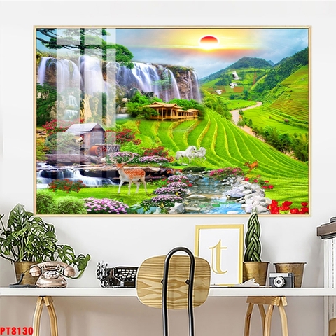 Tranh Ruộng Bậc Thang | Tranh Ngọc Việt - Đắk Lắk | Tranh Ngọc Việt - Xưởng Tranh Đẹp Buôn Ma Thuột (BMT) DakLak