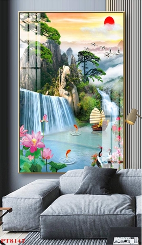 Tranh Sơn Thủy Dọc | Tranh Ngọc Việt - Đắk Lắk | Tranh Ngọc Việt - Xưởng Tranh Đẹp Buôn Ma Thuột (BMT) DakLak