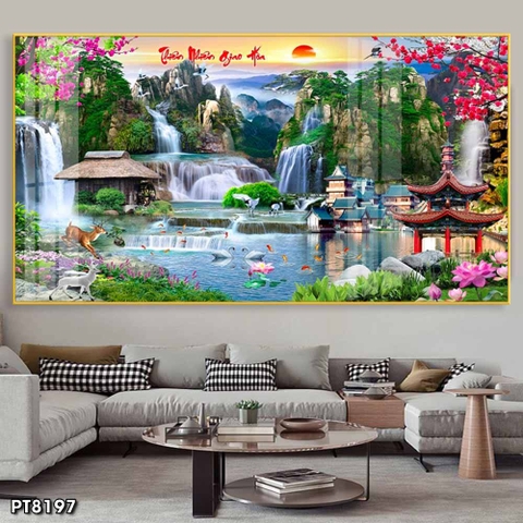 Tranh Sơn Thủy Ngang | Tranh Ngọc Việt - Đắk Lắk | Tranh Ngọc Việt - Xưởng Tranh Đẹp Buôn Ma Thuột (BMT) DakLak