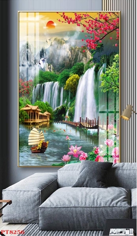Tranh Sơn Thủy Dọc | Tranh Ngọc Việt - Đắk Lắk | Tranh Ngọc Việt - Xưởng Tranh Đẹp Buôn Ma Thuột (BMT) DakLak
