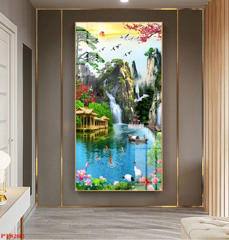 Tranh Sơn Thủy Dọc | Tranh Ngọc Việt - Đắk Lắk | Tranh Ngọc Việt - Xưởng Tranh Đẹp Buôn Ma Thuột (BMT) DakLak