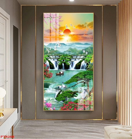 Tranh Sơn Thủy Dọc | Tranh Ngọc Việt - Đắk Lắk | Tranh Ngọc Việt - Xưởng Tranh Đẹp Buôn Ma Thuột (BMT) DakLak