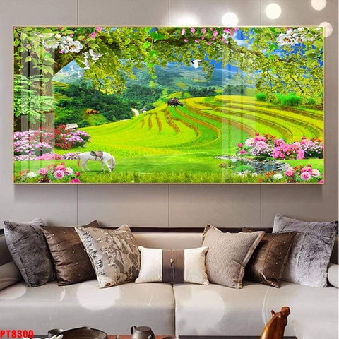 Tranh Ruộng Bậc Thang | Tranh Ngọc Việt - Đắk Lắk | Tranh Ngọc Việt - Xưởng Tranh Đẹp Buôn Ma Thuột (BMT) DakLak