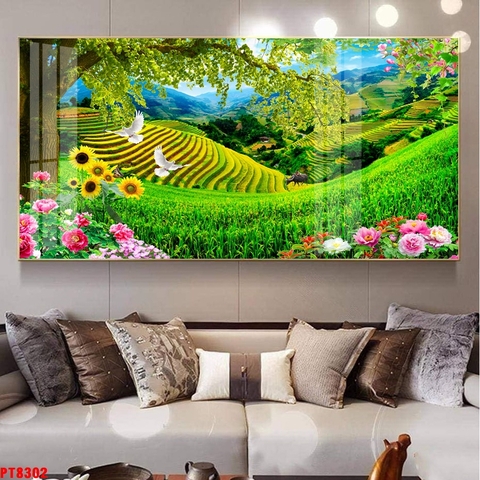 Tranh Ruộng Bậc Thang | Tranh Ngọc Việt - Đắk Lắk | Tranh Ngọc Việt - Xưởng Tranh Đẹp Buôn Ma Thuột (BMT) DakLak