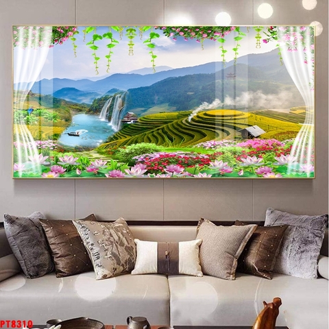 Tranh Ruộng Bậc Thang | Tranh Ngọc Việt - Đắk Lắk | Tranh Ngọc Việt - Xưởng Tranh Đẹp Buôn Ma Thuột (BMT) DakLak