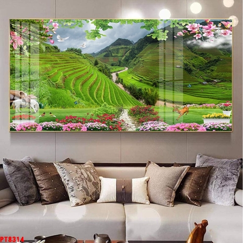 Tranh Ruộng Bậc Thang | Tranh Ngọc Việt - Đắk Lắk | Tranh Ngọc Việt - Xưởng Tranh Đẹp Buôn Ma Thuột (BMT) DakLak