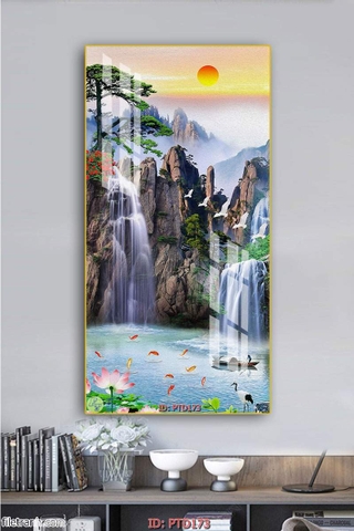 Tranh Sơn Thủy Dọc | Tranh Ngọc Việt - Đắk Lắk | Tranh Ngọc Việt - Xưởng Tranh Đẹp Buôn Ma Thuột (BMT) DakLak