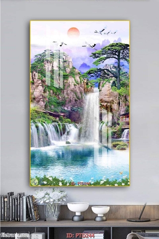 Tranh Sơn Thủy Dọc | Tranh Ngọc Việt - Đắk Lắk | Tranh Ngọc Việt - Xưởng Tranh Đẹp Buôn Ma Thuột (BMT) DakLak