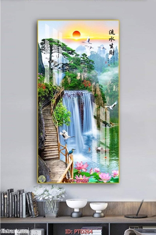 Tranh Sơn Thủy Dọc | Tranh Ngọc Việt - Đắk Lắk | Tranh Ngọc Việt - Xưởng Tranh Đẹp Buôn Ma Thuột (BMT) DakLak