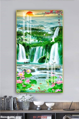 Tranh Sơn Thủy Dọc | Tranh Ngọc Việt - Đắk Lắk | Tranh Ngọc Việt - Xưởng Tranh Đẹp Buôn Ma Thuột (BMT) DakLak