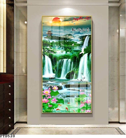 Tranh Sơn Thủy Dọc | Tranh Ngọc Việt - Đắk Lắk | Tranh Ngọc Việt - Xưởng Tranh Đẹp Buôn Ma Thuột (BMT) DakLak