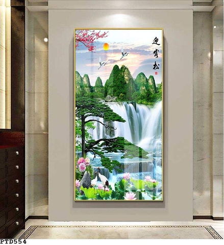 Tranh Sơn Thủy Dọc | Tranh Ngọc Việt - Đắk Lắk | Tranh Ngọc Việt - Xưởng Tranh Đẹp Buôn Ma Thuột (BMT) DakLak