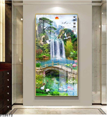 Tranh Sơn Thủy Dọc | Tranh Ngọc Việt - Đắk Lắk | Tranh Ngọc Việt - Xưởng Tranh Đẹp Buôn Ma Thuột (BMT) DakLak