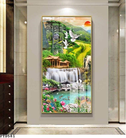 Tranh Sơn Thủy Dọc | Tranh Ngọc Việt - Đắk Lắk | Tranh Ngọc Việt - Xưởng Tranh Đẹp Buôn Ma Thuột (BMT) DakLak