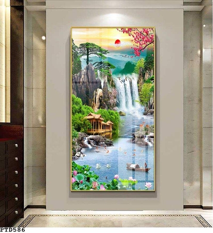 Tranh Sơn Thủy Dọc | Tranh Ngọc Việt - Đắk Lắk | Tranh Ngọc Việt - Xưởng Tranh Đẹp Buôn Ma Thuột (BMT) DakLak