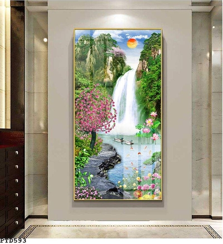 Tranh Sơn Thủy Dọc | Tranh Ngọc Việt - Đắk Lắk | Tranh Ngọc Việt - Xưởng Tranh Đẹp Buôn Ma Thuột (BMT) DakLak