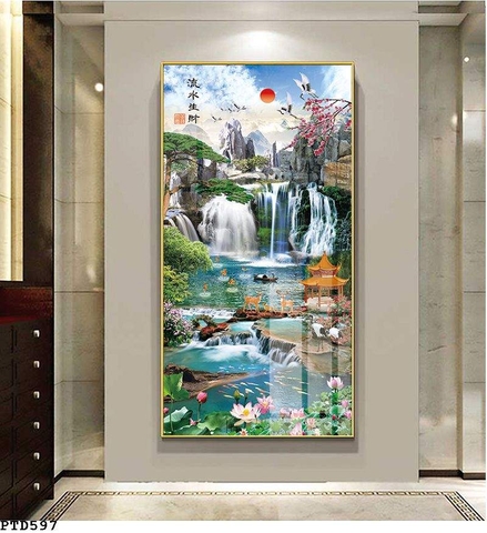 Tranh Sơn Thủy Dọc | Tranh Ngọc Việt - Đắk Lắk | Tranh Ngọc Việt - Xưởng Tranh Đẹp Buôn Ma Thuột (BMT) DakLak