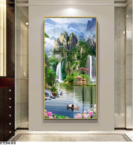 Tranh Sơn Thủy Dọc | Tranh Ngọc Việt - Đắk Lắk | Tranh Ngọc Việt - Xưởng Tranh Đẹp Buôn Ma Thuột (BMT) DakLak