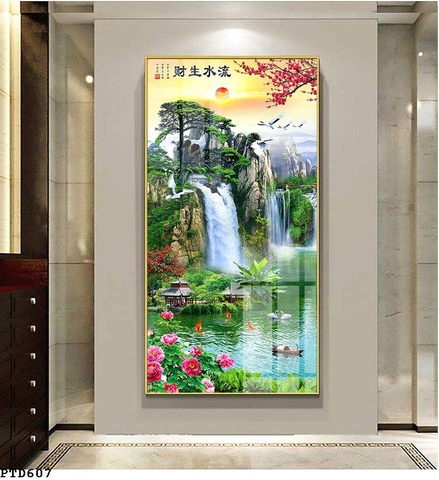 Tranh Sơn Thủy Dọc | Tranh Ngọc Việt - Đắk Lắk | Tranh Ngọc Việt - Xưởng Tranh Đẹp Buôn Ma Thuột (BMT) DakLak