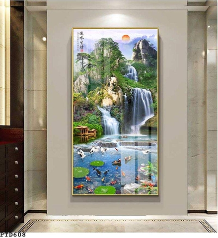 Tranh Sơn Thủy Dọc | Tranh Ngọc Việt - Đắk Lắk | Tranh Ngọc Việt - Xưởng Tranh Đẹp Buôn Ma Thuột (BMT) DakLak