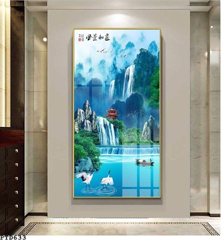 Tranh Sơn Thủy Dọc | Tranh Ngọc Việt - Đắk Lắk | Tranh Ngọc Việt - Xưởng Tranh Đẹp Buôn Ma Thuột (BMT) DakLak