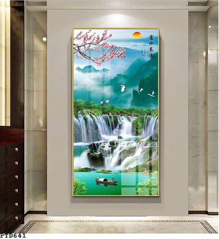Tranh Sơn Thủy Dọc | Tranh Ngọc Việt - Đắk Lắk | Tranh Ngọc Việt - Xưởng Tranh Đẹp Buôn Ma Thuột (BMT) DakLak