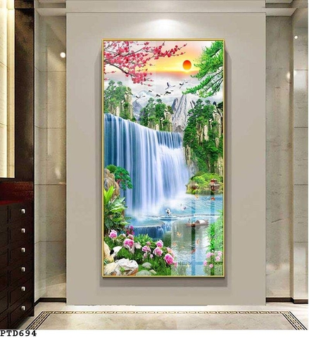 Tranh Sơn Thủy Dọc | Tranh Ngọc Việt - Đắk Lắk | Tranh Ngọc Việt - Xưởng Tranh Đẹp Buôn Ma Thuột (BMT) DakLak