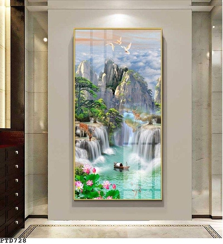 Tranh Sơn Thủy Dọc | Tranh Ngọc Việt - Đắk Lắk | Tranh Ngọc Việt - Xưởng Tranh Đẹp Buôn Ma Thuột (BMT) DakLak