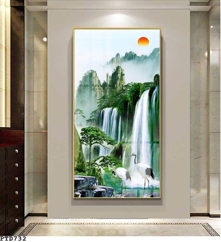 Tranh Sơn Thủy Dọc | Tranh Ngọc Việt - Đắk Lắk | Tranh Ngọc Việt - Xưởng Tranh Đẹp Buôn Ma Thuột (BMT) DakLak