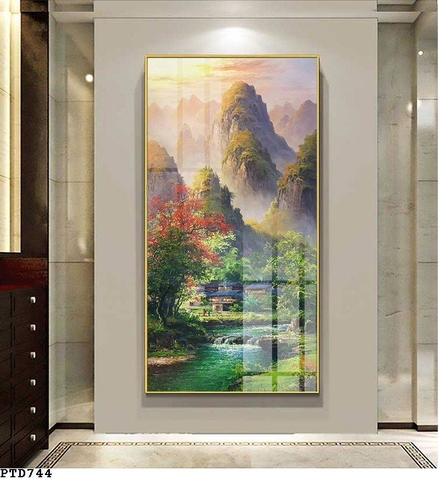 Tranh Phonh Cảnh Núi | Tranh Ngọc Việt - Đắk Lắk | Tranh Ngọc Việt - Xưởng Tranh Đẹp Buôn Ma Thuột (BMT) DakLak