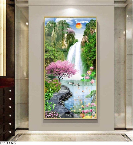 Tranh Sơn Thủy Dọc | Tranh Ngọc Việt - Đắk Lắk | Tranh Ngọc Việt - Xưởng Tranh Đẹp Buôn Ma Thuột (BMT) DakLak