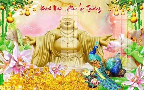 Tranh Phật Di Lặc | Tranh Ngọc Việt - BMT - Đắk Lắk | Tranh Ngọc Việt - Xưởng Tranh Đẹp Buôn Ma Thuột (BMT) DakLak