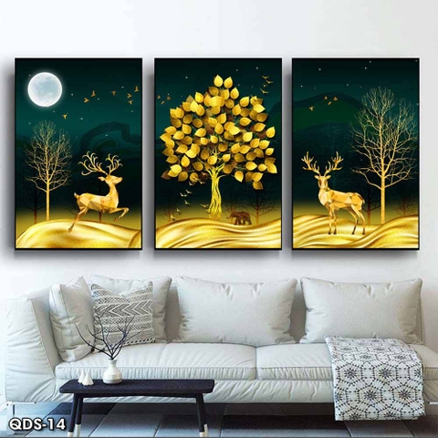 Tranh Hươu Tài Lộc | Tranh Ngọc Việt - Đắk Lắk | Tranh Ngọc Việt - Xưởng Tranh Đẹp Buôn Ma Thuột (BMT) DakLak