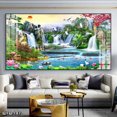 Tranh Sơn Thủy Ngang | Tranh Ngọc Việt - Đắk Lắk | Tranh Ngọc Việt - Xưởng Tranh Đẹp Buôn Ma Thuột (BMT) DakLak