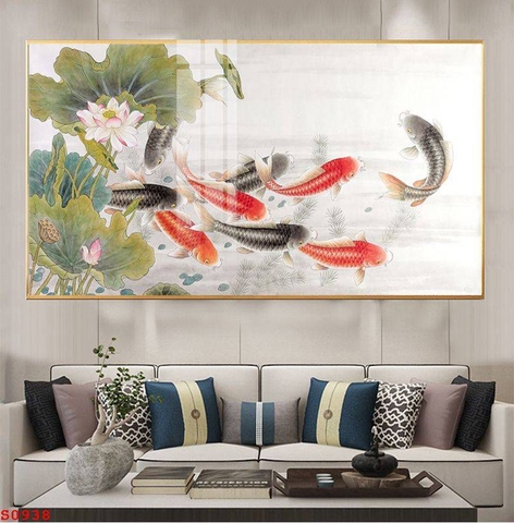 Tranh Cửu Ngư Quần Hội | Tranh Ngọc Việt - Đắk Lắk | Tranh Ngọc Việt - Xưởng Tranh Đẹp Buôn Ma Thuột (BMT) DakLak