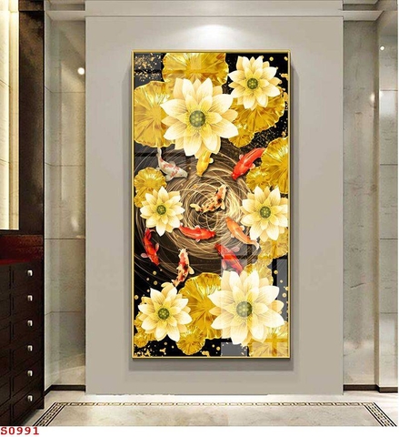 Tranh Cửu Ngư Quần Hội | Tranh Ngọc Việt - Đắk Lắk | Tranh Ngọc Việt - Xưởng Tranh Đẹp Buôn Ma Thuột (BMT) DakLak