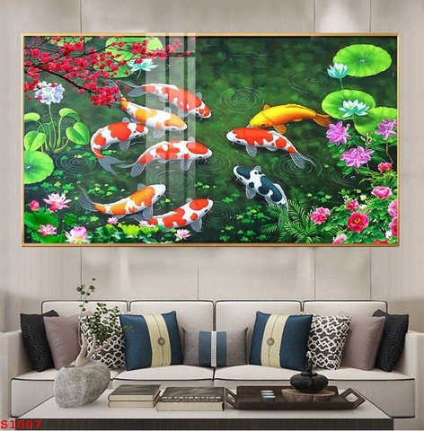 Tranh Cửu Ngư Quần Hội | Tranh Ngọc Việt - Đắk Lắk | Tranh Ngọc Việt - Xưởng Tranh Đẹp Buôn Ma Thuột (BMT) DakLak