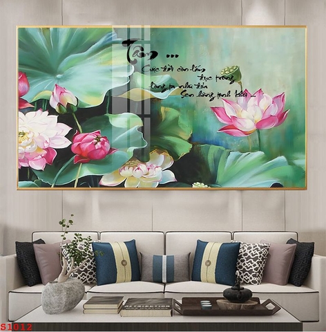 Tranh Hoa Sen Đẹp | Tranh Ngọc Việt - Đắk Lắk | Tranh Ngọc Việt - Xưởng Tranh Đẹp Buôn Ma Thuột (BMT) DakLak